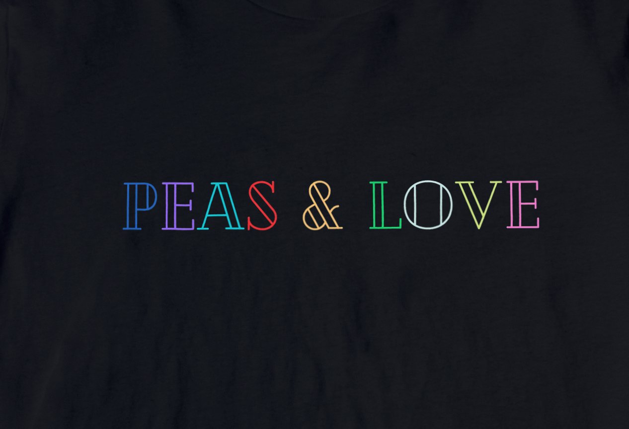 Peas & Love Colours - Damen T-Shirt