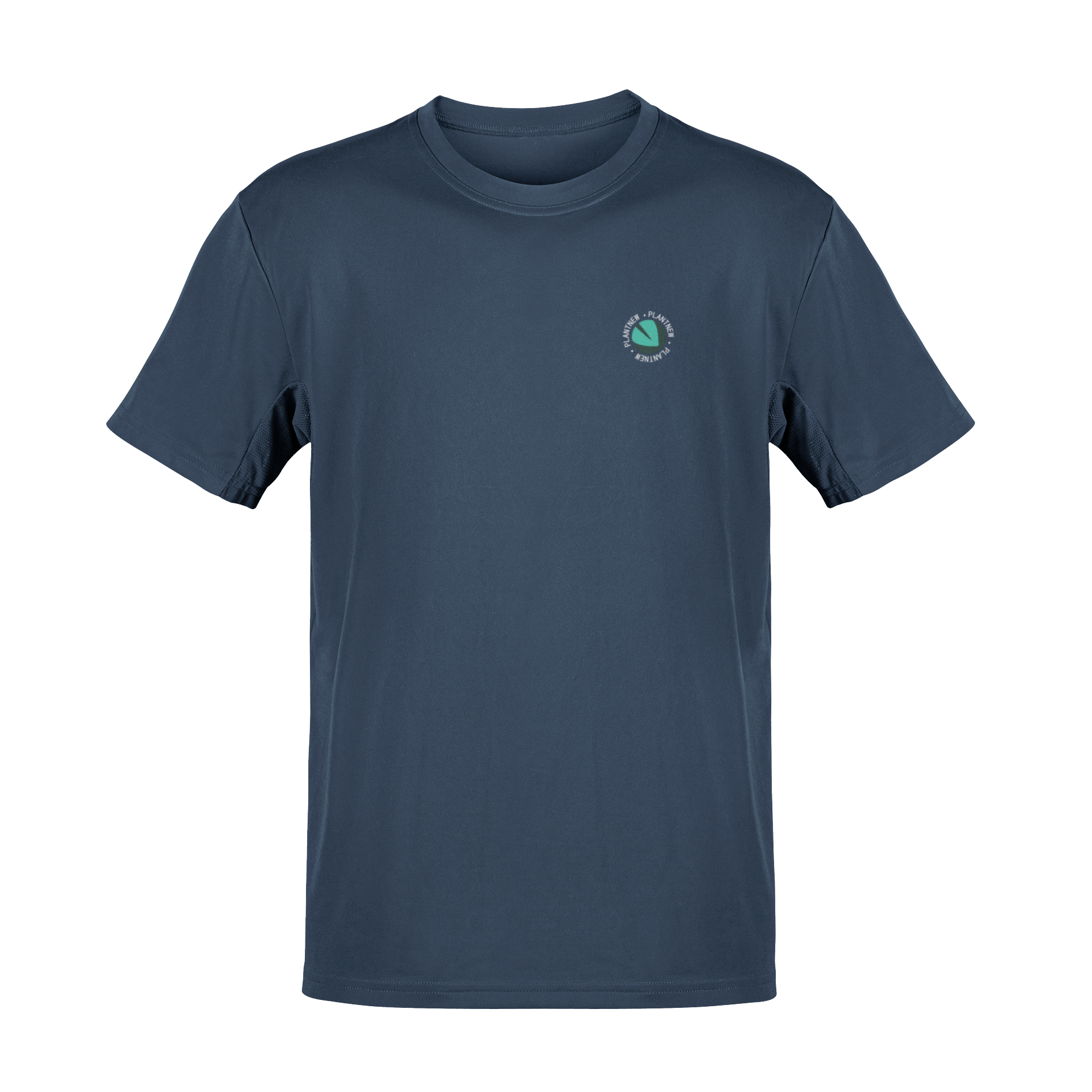 Plantnew Logo Single mit Rundschrift - Herren T-Shirt