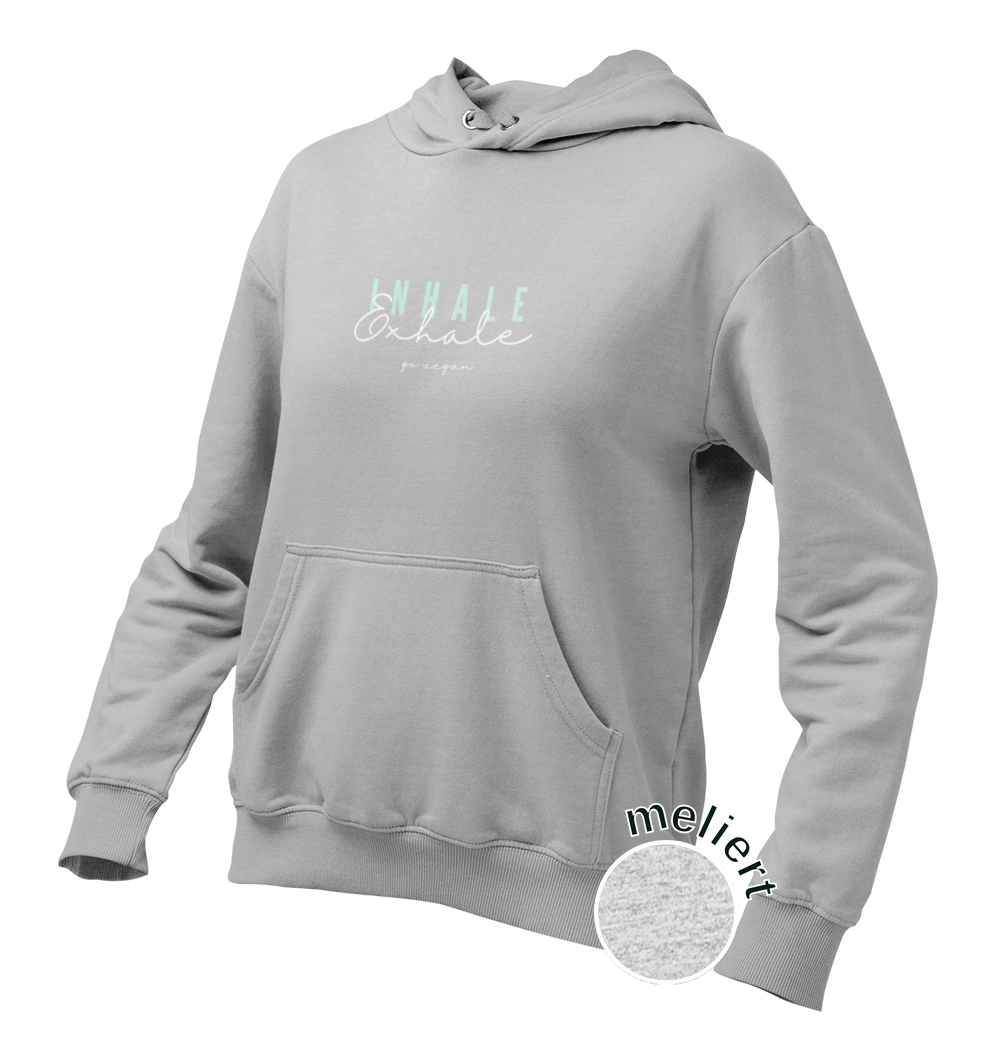 inhale exhale go vegan - Damen Hoodie