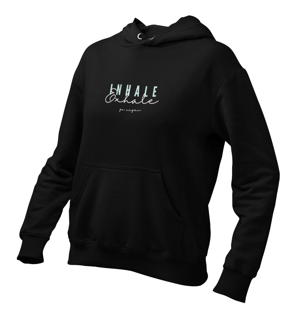 inhale exhale go vegan - Damen Hoodie