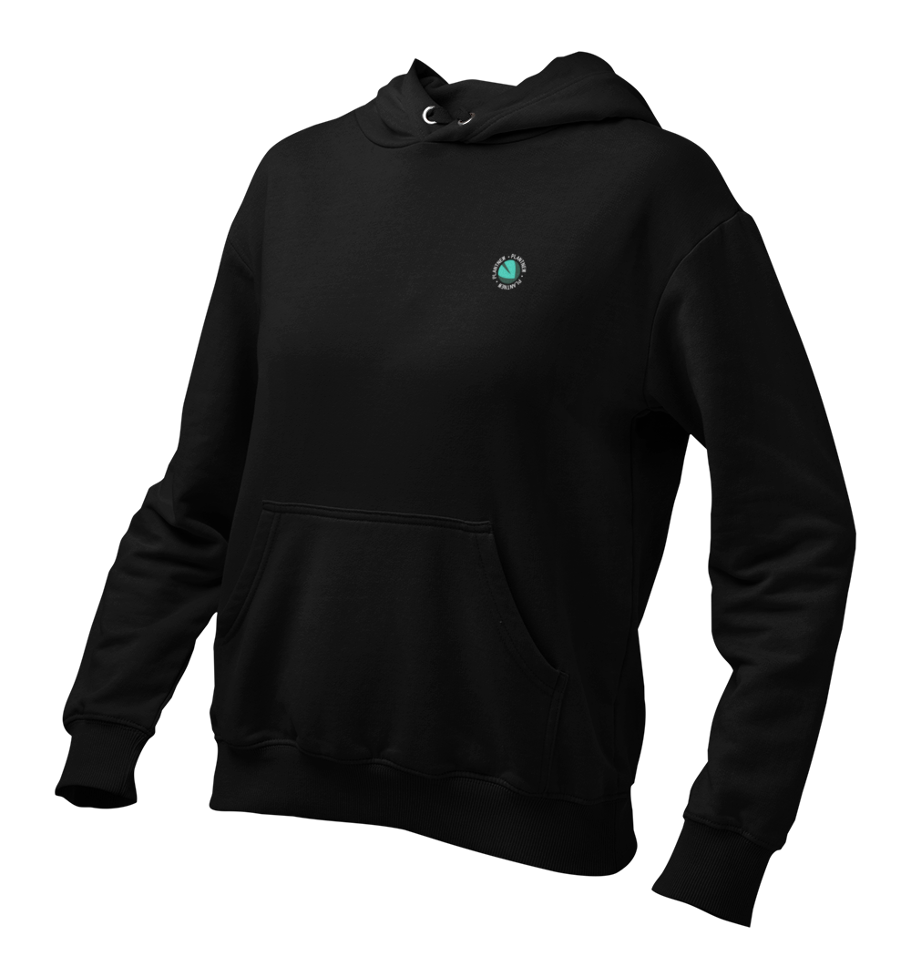 Plantnew Logo Single mit Rundschrift - Damen Hoodie
