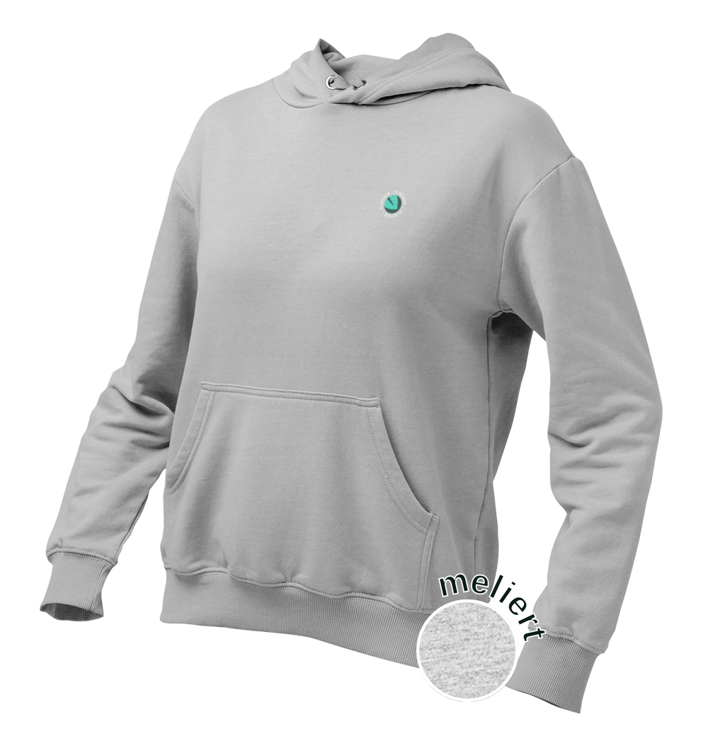 Plantnew Logo Single mit Rundschrift - Damen Hoodie