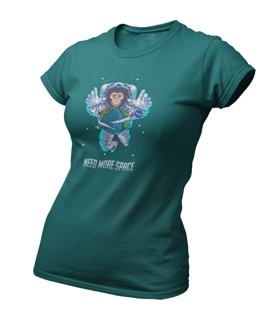 Need more Space - Damen T-Shirt Slim Fit