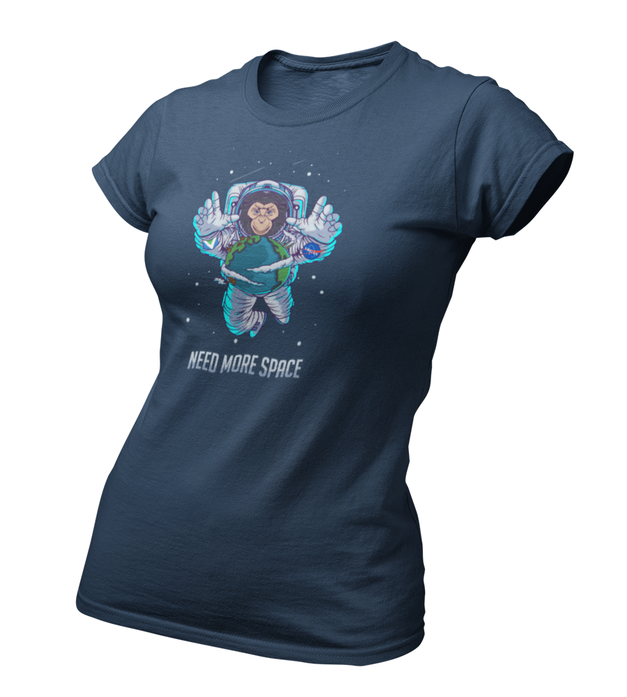 Need more Space - Damen T-Shirt Slim Fit