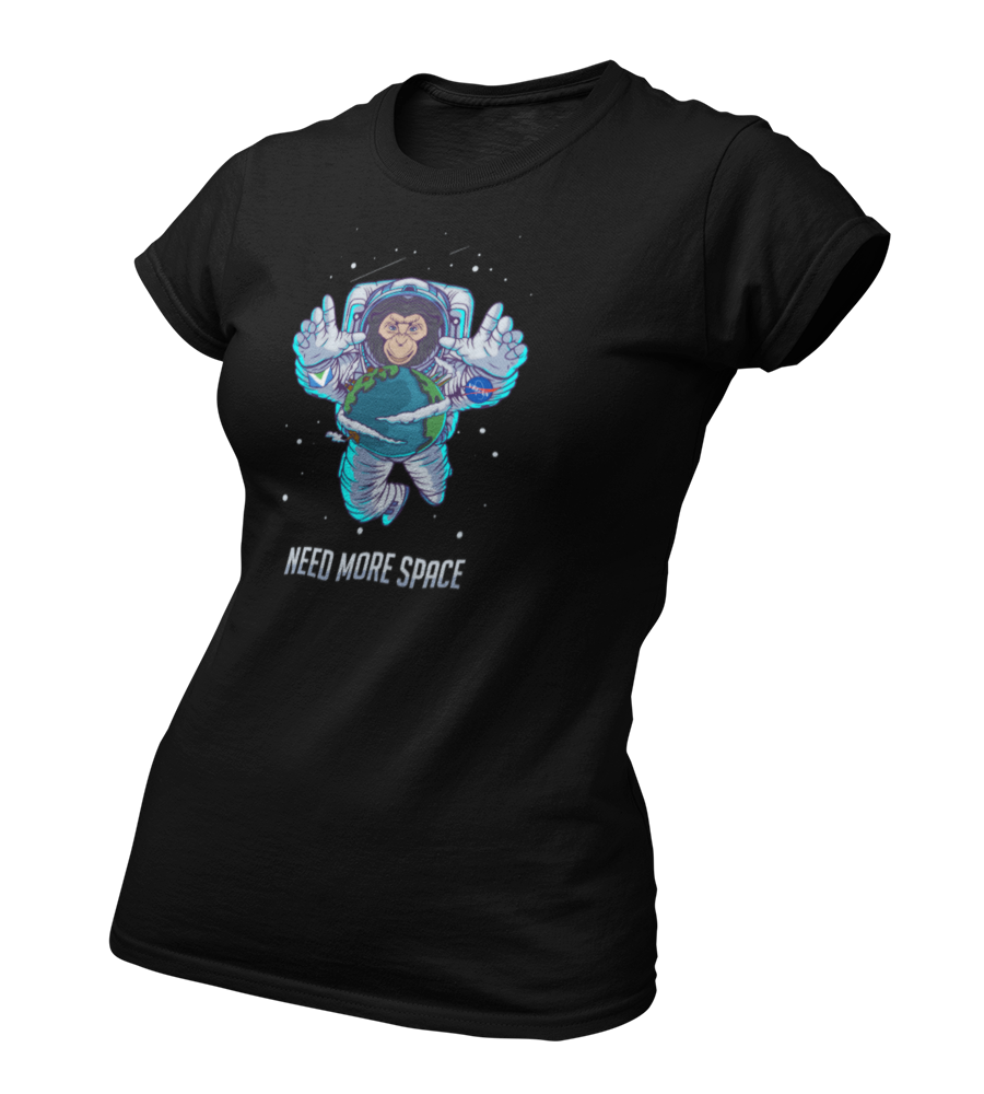 Need more Space - Damen T-Shirt Slim Fit