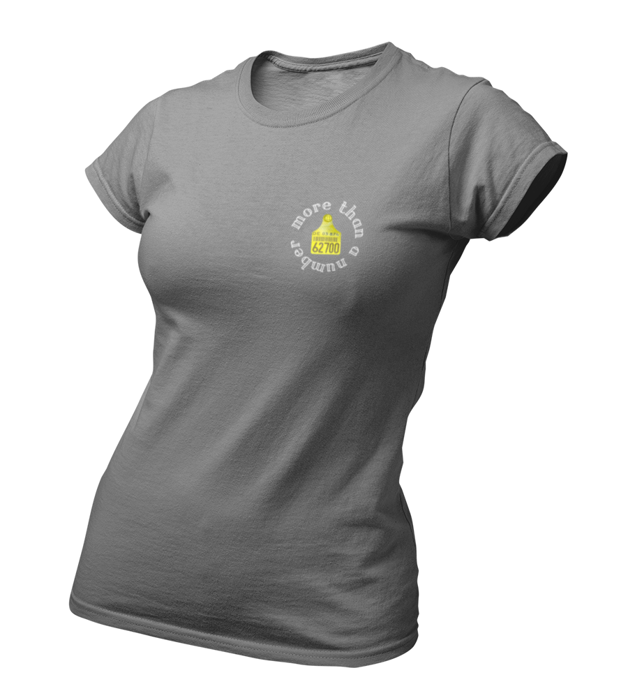 more than a number - Damen T-Shirt Slim Fit