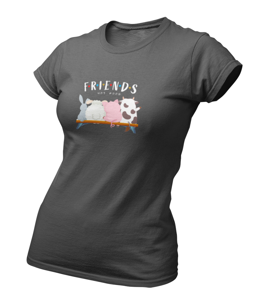 Friends not Food - Damen T-Shirt Slim Fit