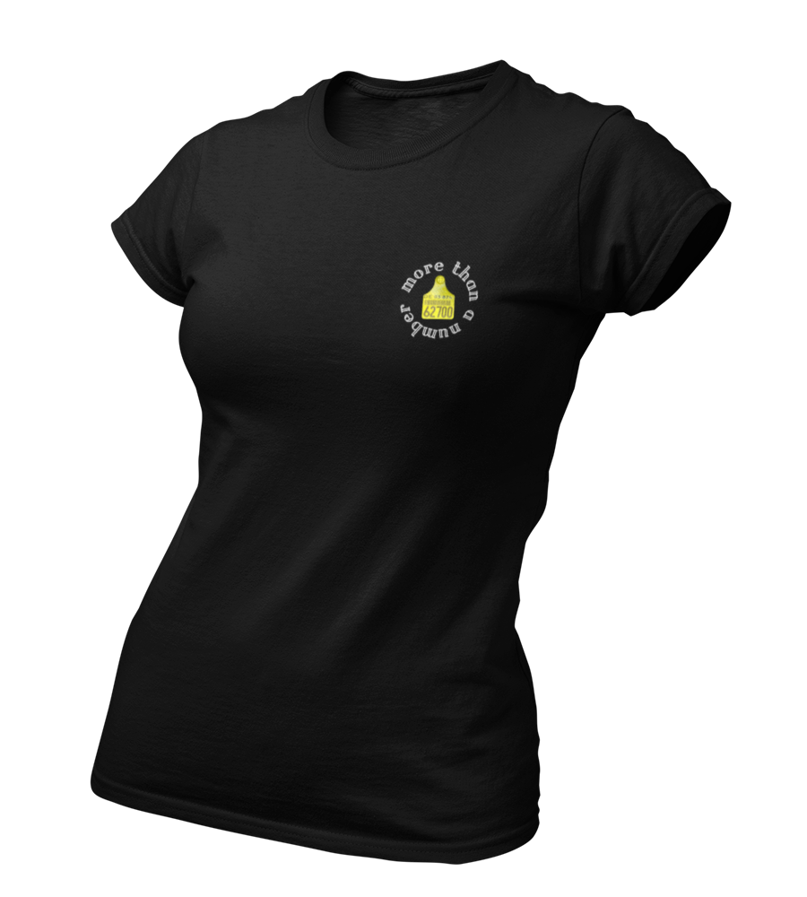 more than a number - Damen T-Shirt Slim Fit