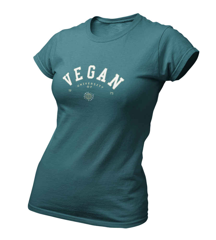Vegan University of Animal Rights - Damen T-Shirt Slim Fit