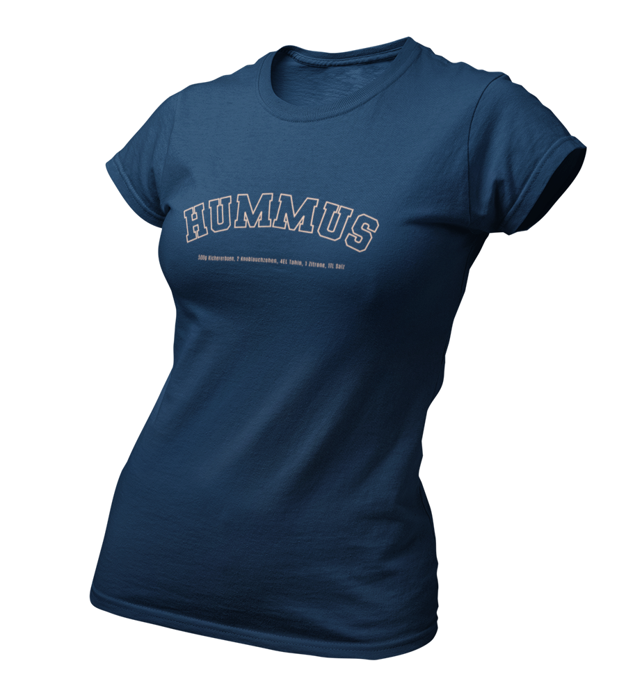 Hummus Recipe College - Damen T-Shirt Slim Fit