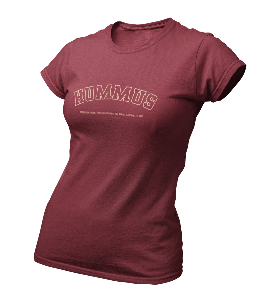 Hummus Recipe College - Damen T-Shirt Slim Fit