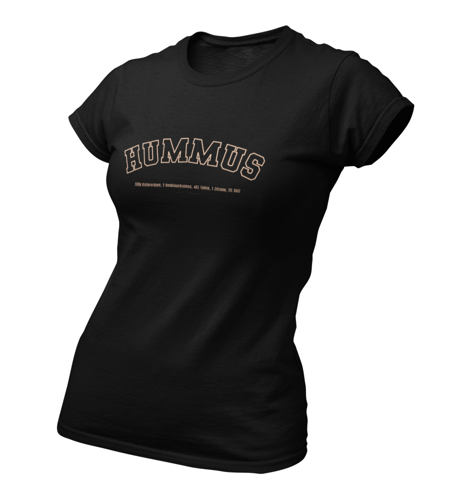 Hummus Recipe College - Damen T-Shirt Slim Fit