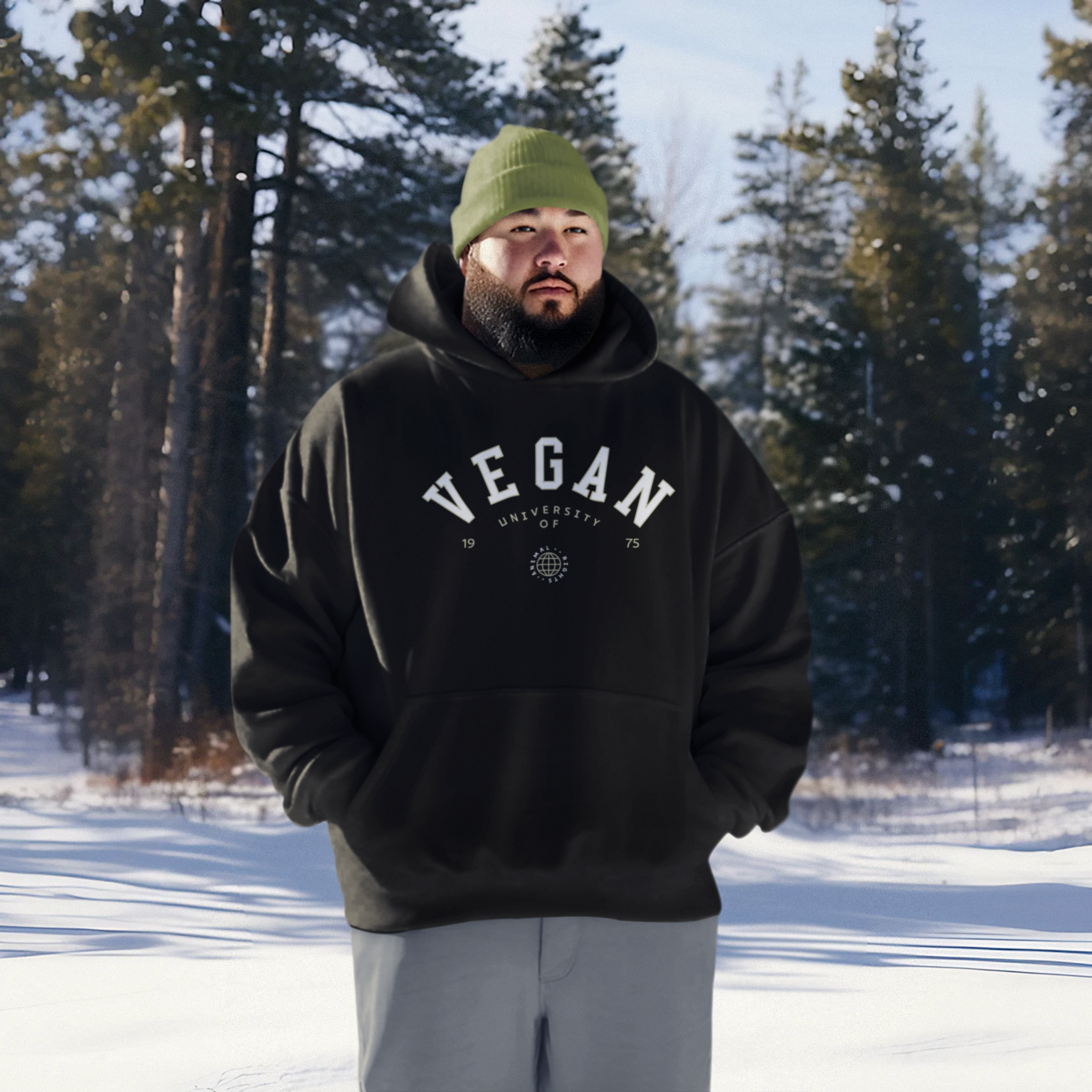 Vegan University of Animal Rights - Herren Hoodie