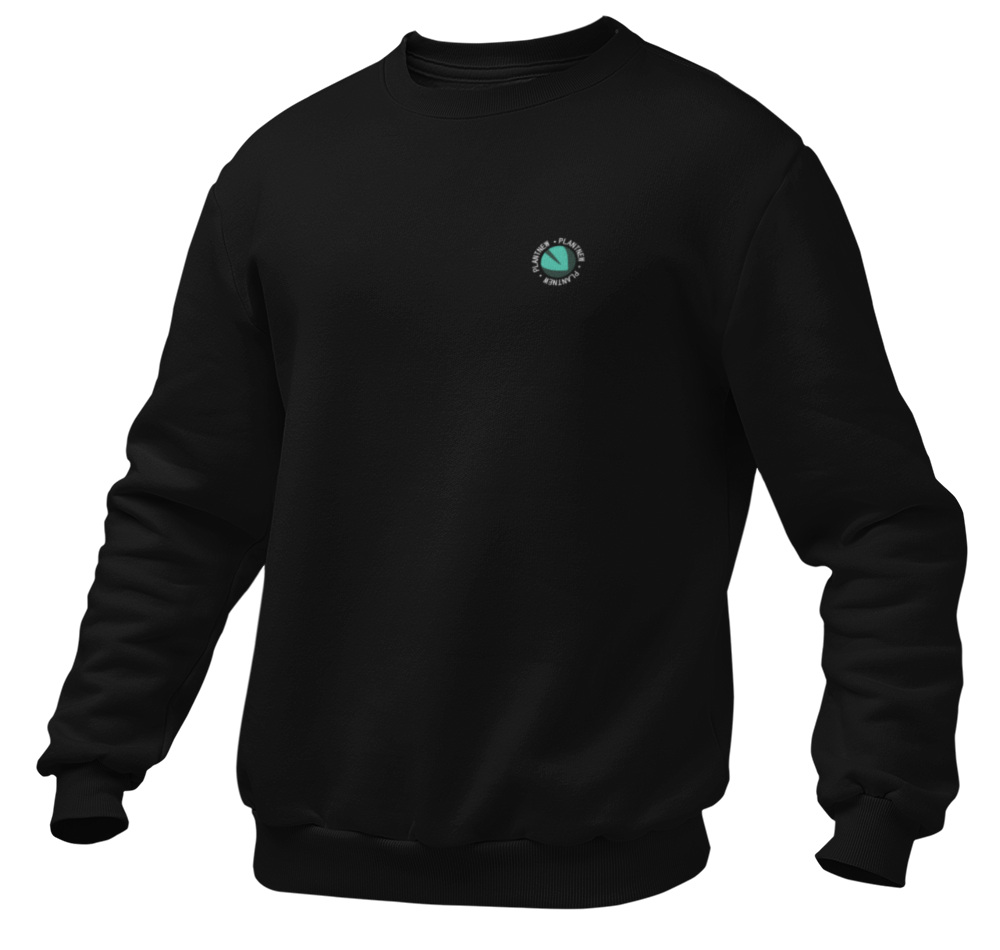 Plantnew Logo Single mit Rundschrift - Herren Sweatshirt