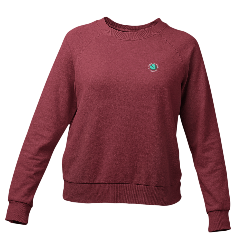 Plantnew Logo Single mit Rundschrift - Damen Sweatshirt