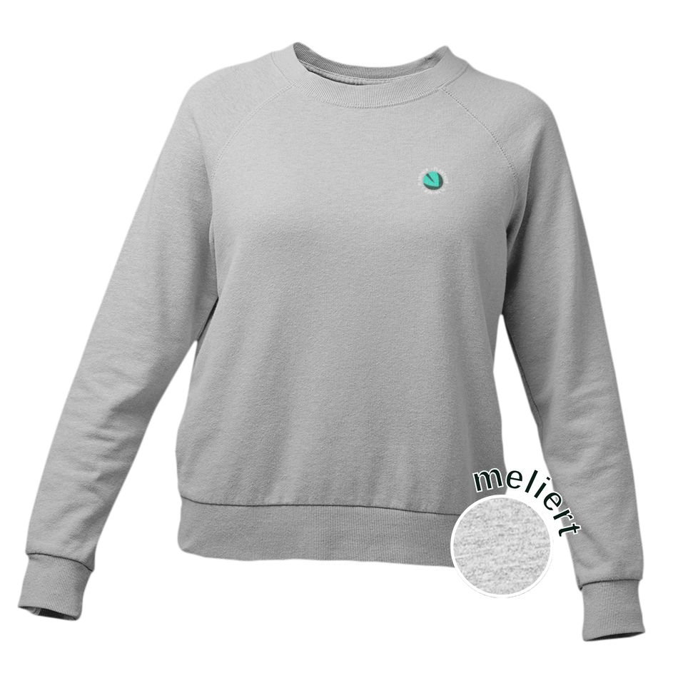 Plantnew Logo Single mit Rundschrift - Damen Sweatshirt