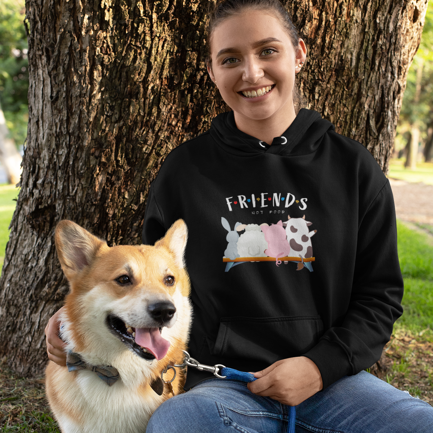 Friends not Food - Damen Hoodie