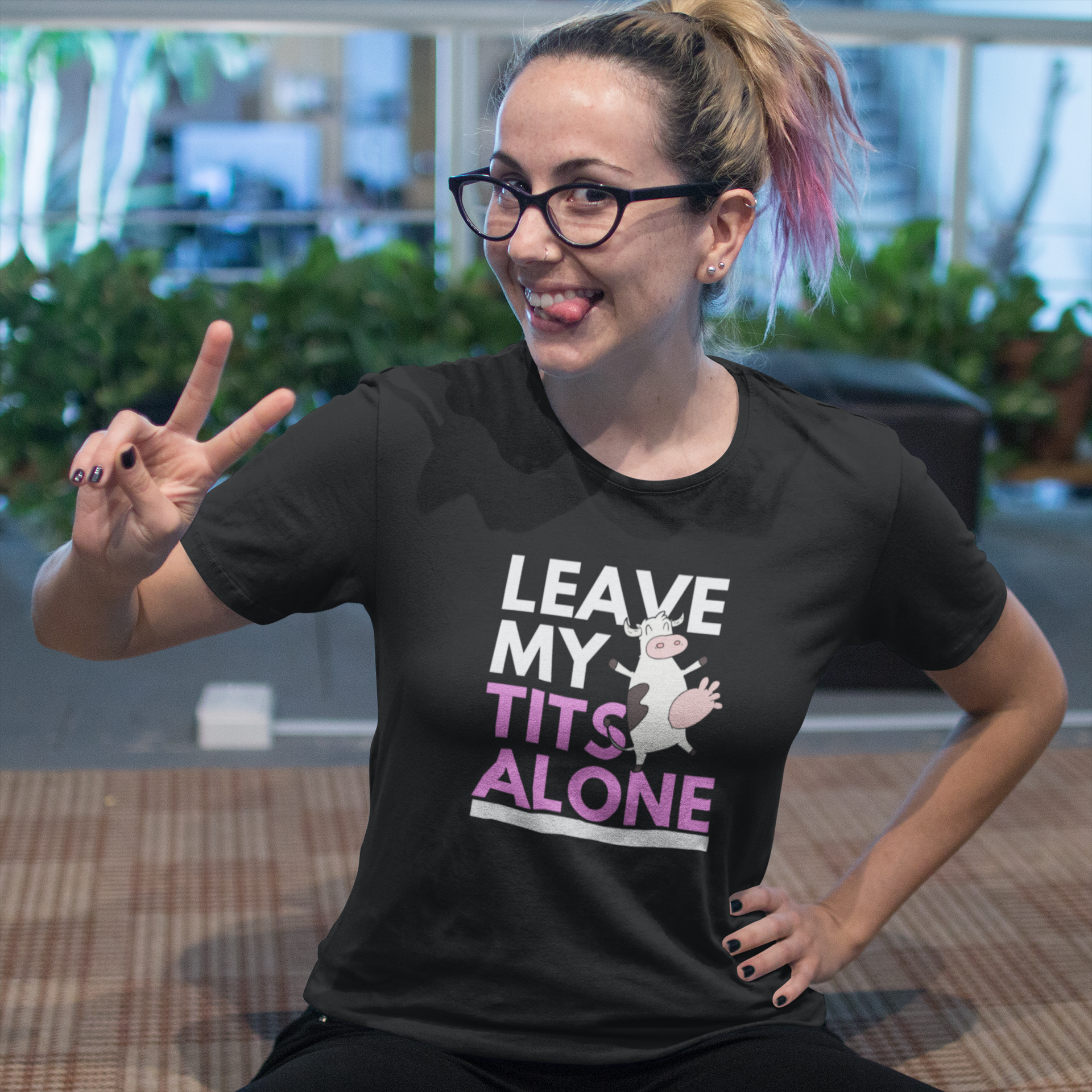 Leave my tits alone - Damen T-Shirt