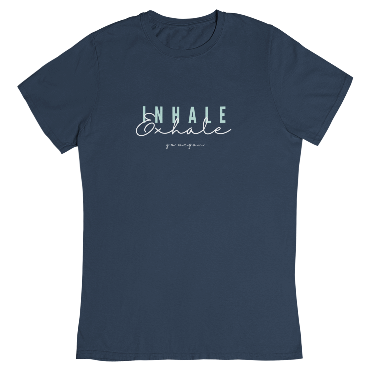 inhale exhale go vegan - Damen T-Shirt