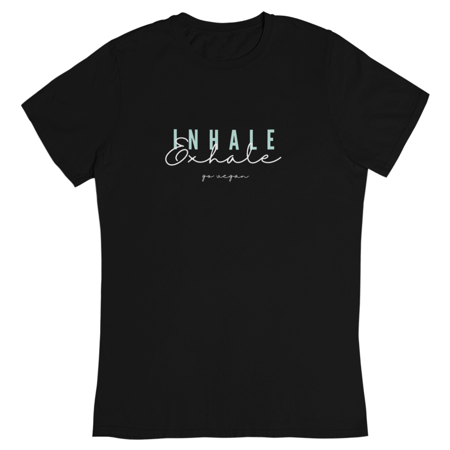inhale exhale go vegan - Damen T-Shirt