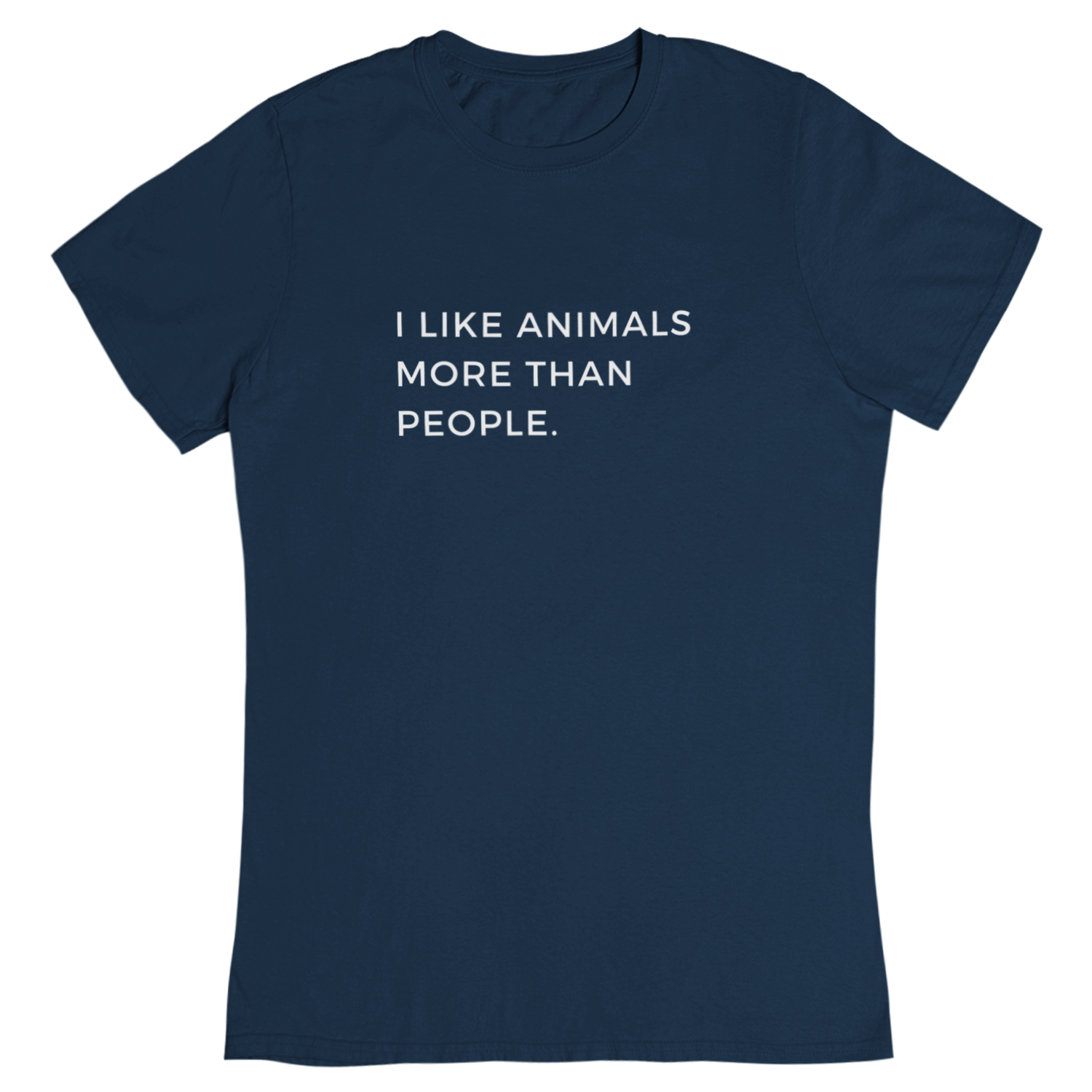 i like animals more than people - Damen T-Shirt
