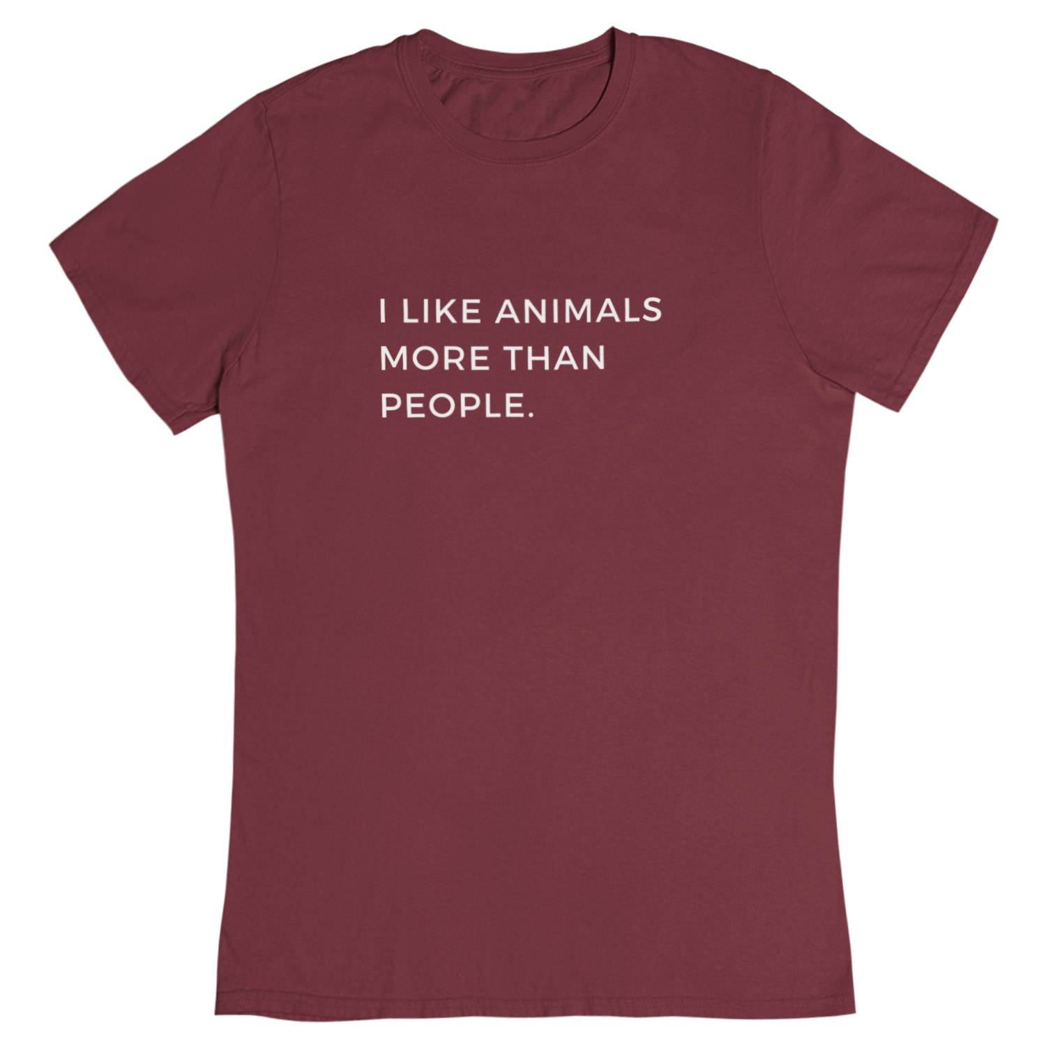 i like animals more than people - Damen T-Shirt