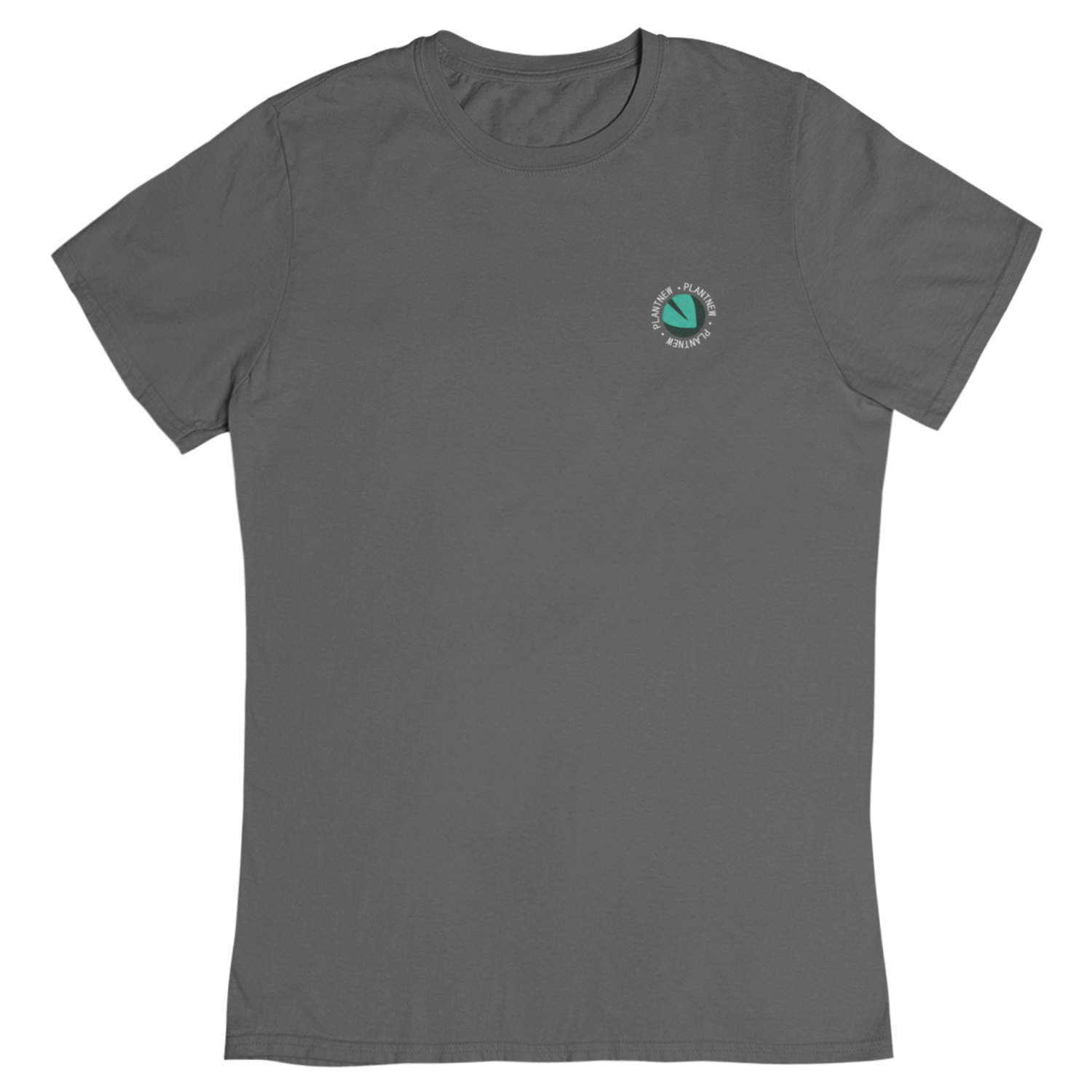 Plantew Logo Single mit Rundschrift - Damen T-Shirt