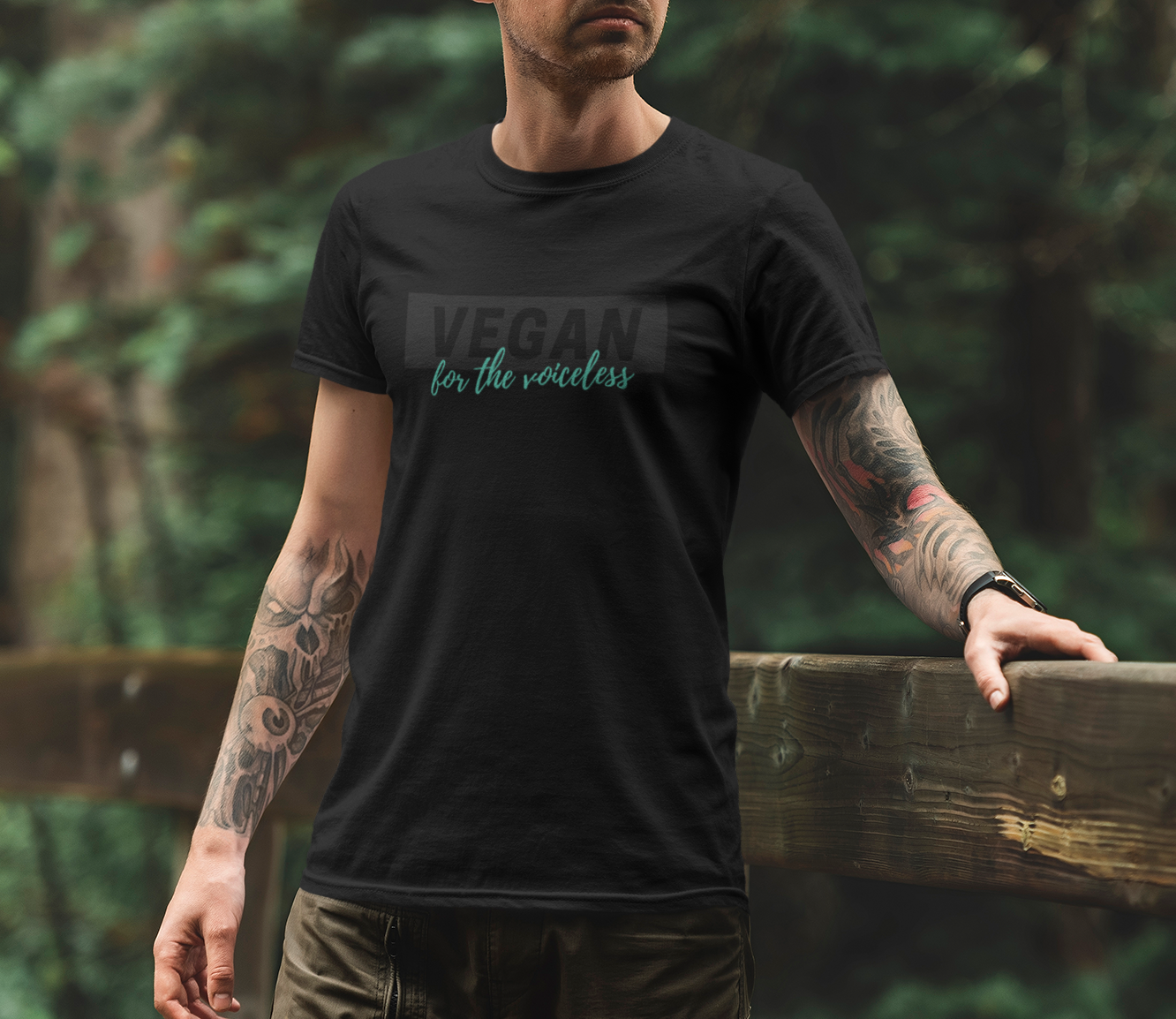 vegan for the voiceless - Herren T-Shirt