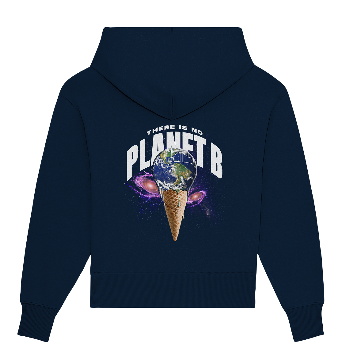 there is no Planet B melting Ice - Organic Oversize Hoodie - Organic Oversize Hoodie