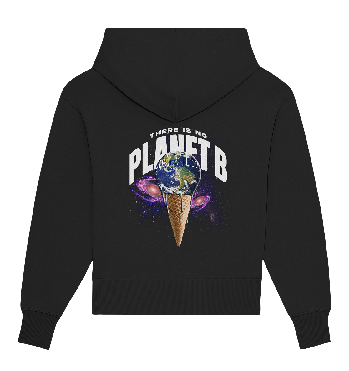 there is no Planet B melting Ice - Organic Oversize Hoodie - Organic Oversize Hoodie