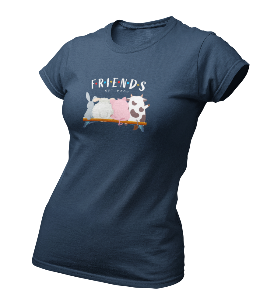 Friends not Food - Damen T-Shirt Slim Fit
