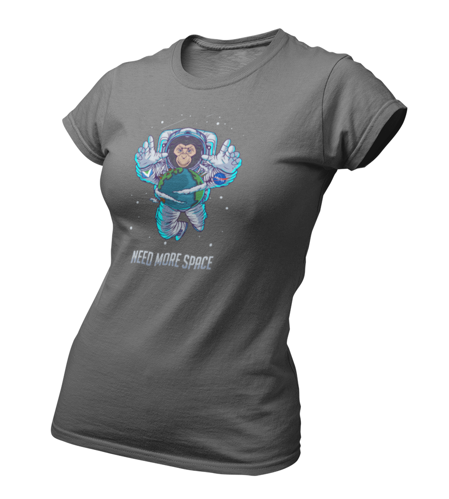 Need more Space - Damen T-Shirt Slim Fit