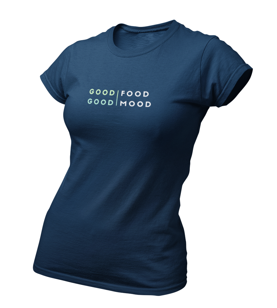 good food good mood - Damen T-Shirt Slim Fit