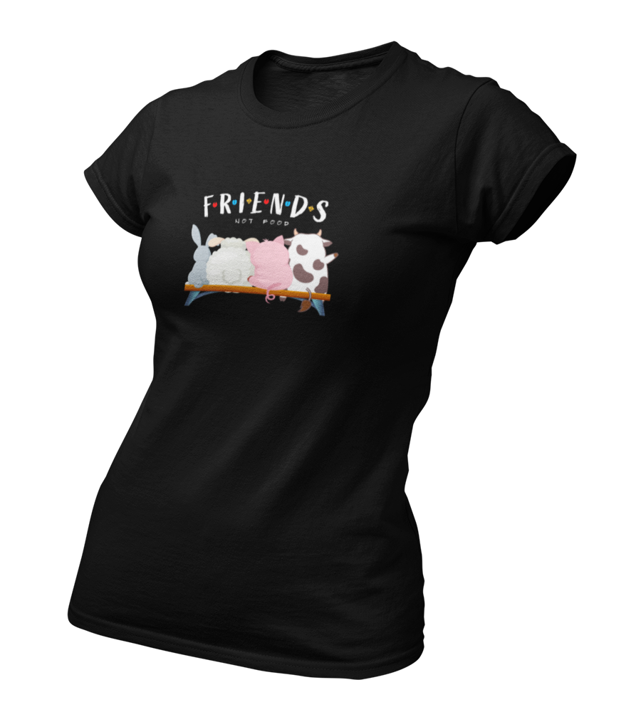 Friends not Food - Damen T-Shirt Slim Fit