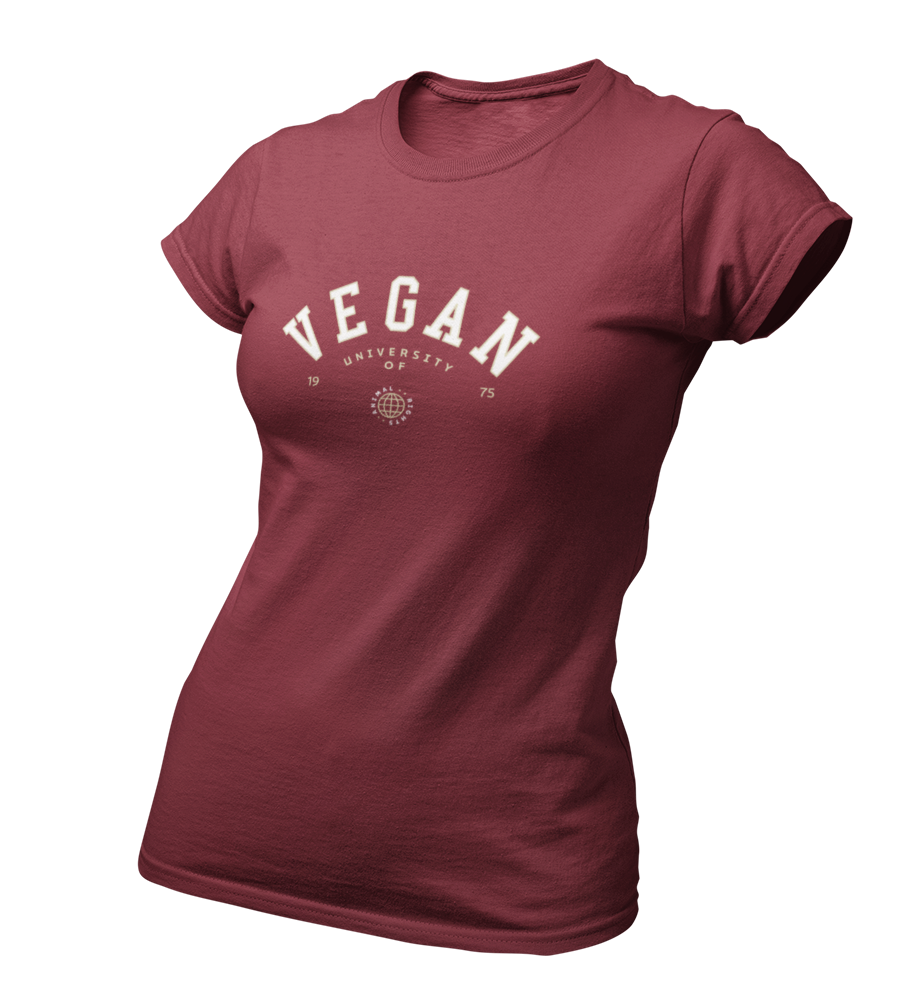 Vegan University of Animal Rights - Damen T-Shirt Slim Fit