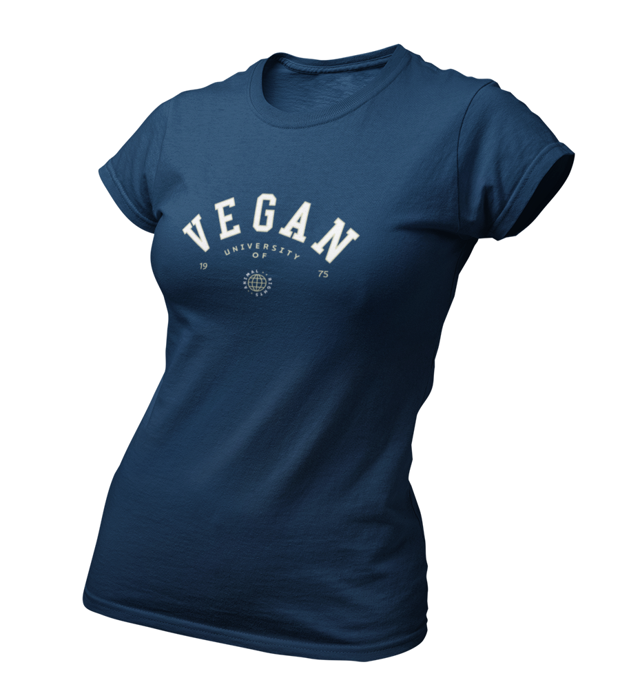 Vegan University of Animal Rights - Damen T-Shirt Slim Fit