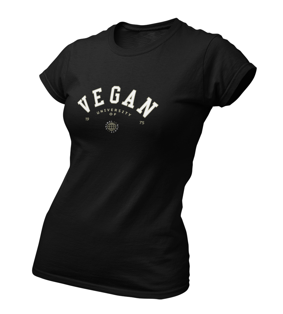 Vegan University of Animal Rights - Damen T-Shirt Slim Fit