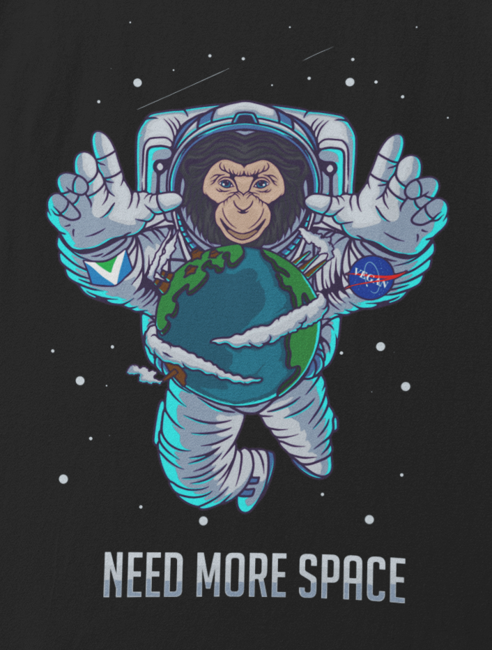 Need more Space - Damen T-Shirt Slim Fit