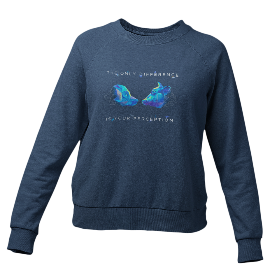 the only Difference is your Perception - Damen Sweatshirt