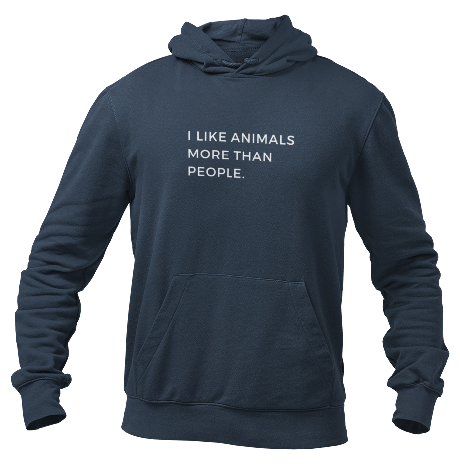 i like animals more than people -  Herren Hoodie