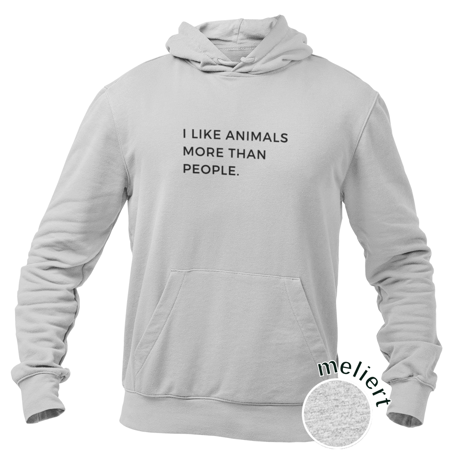 i like animals more than people -  Herren Hoodie