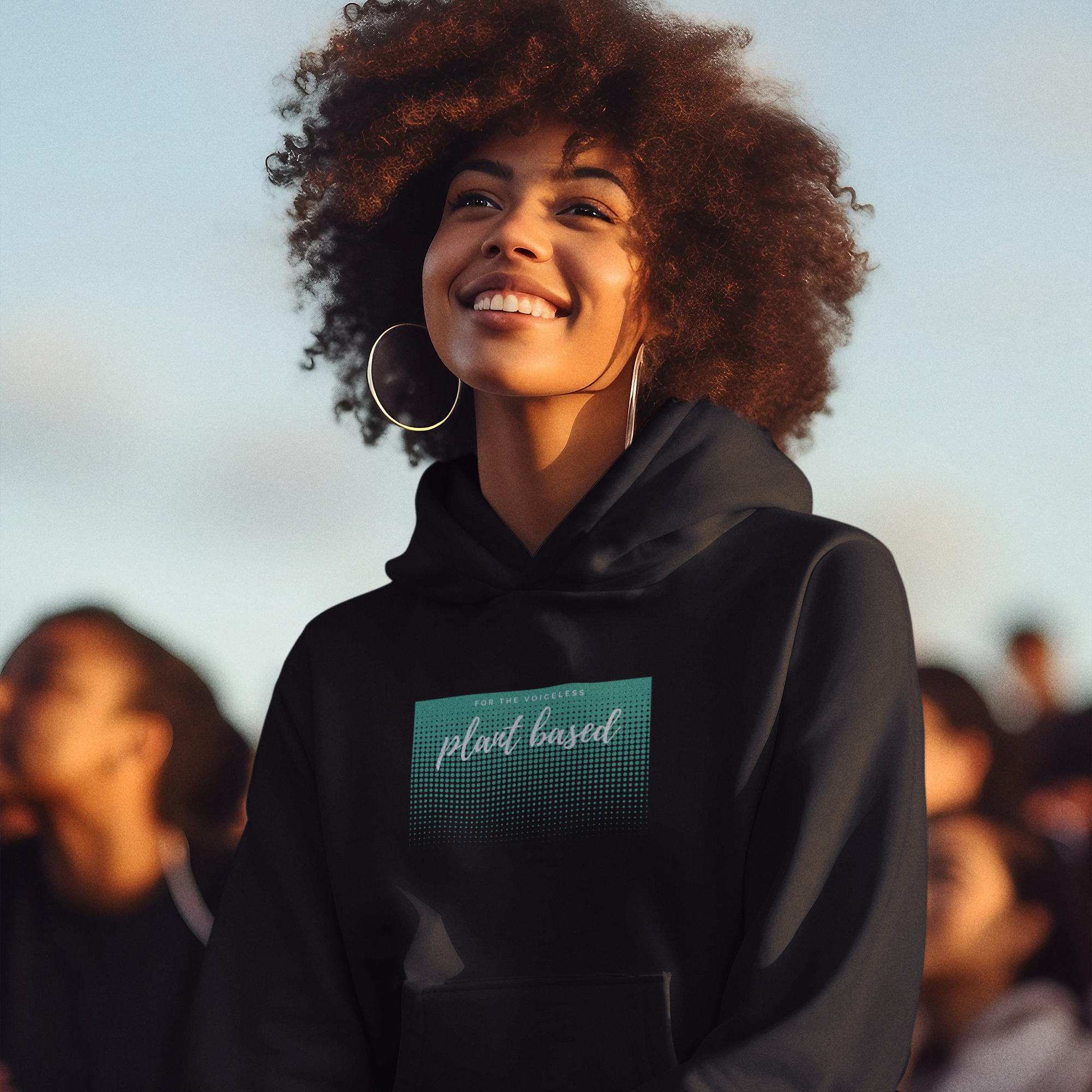 for the voiceless plant based - Damen Hoodie