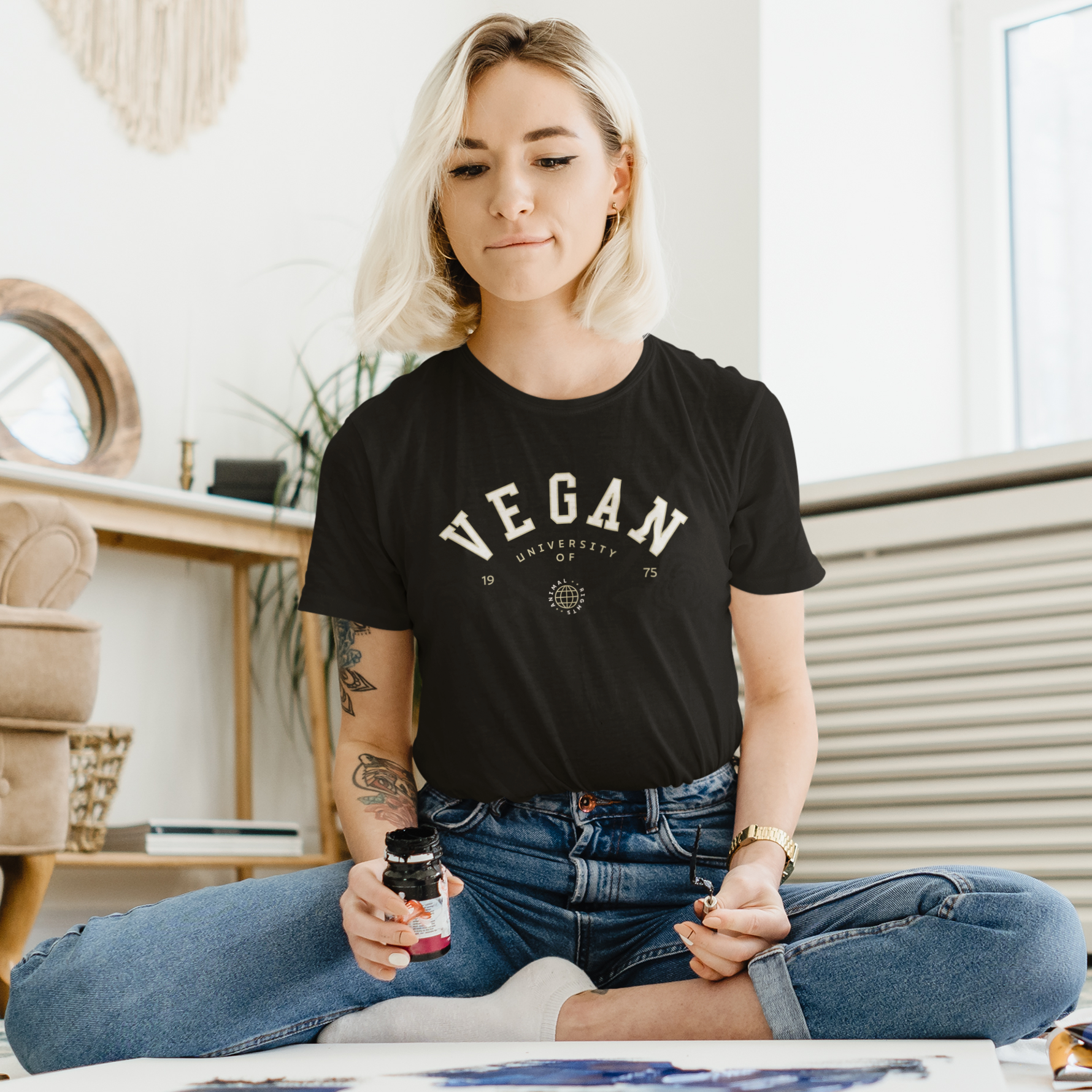 Vegan University of Animal Rights - Damen T-Shirt