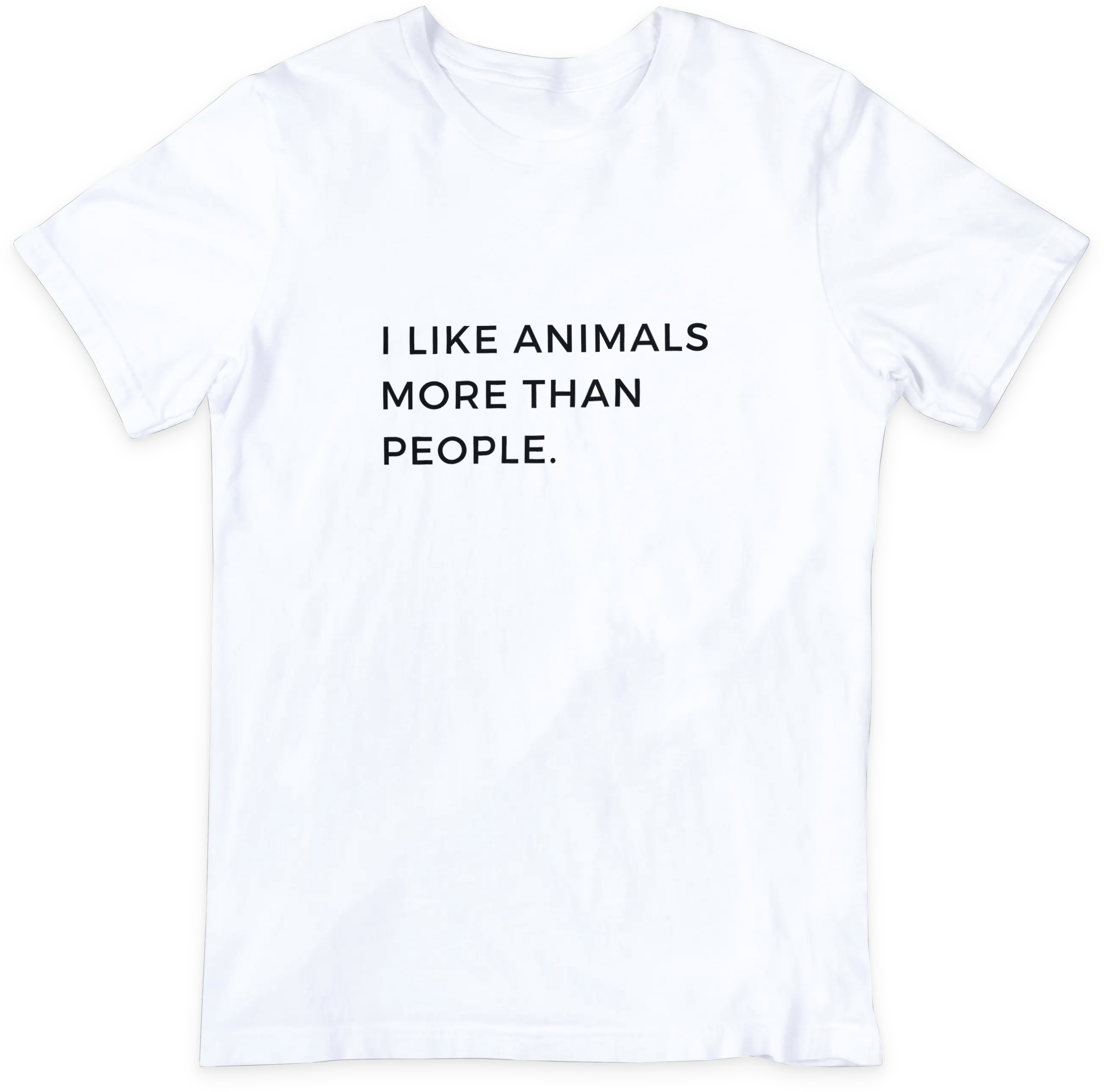 i like animals more than people - Damen T-Shirt