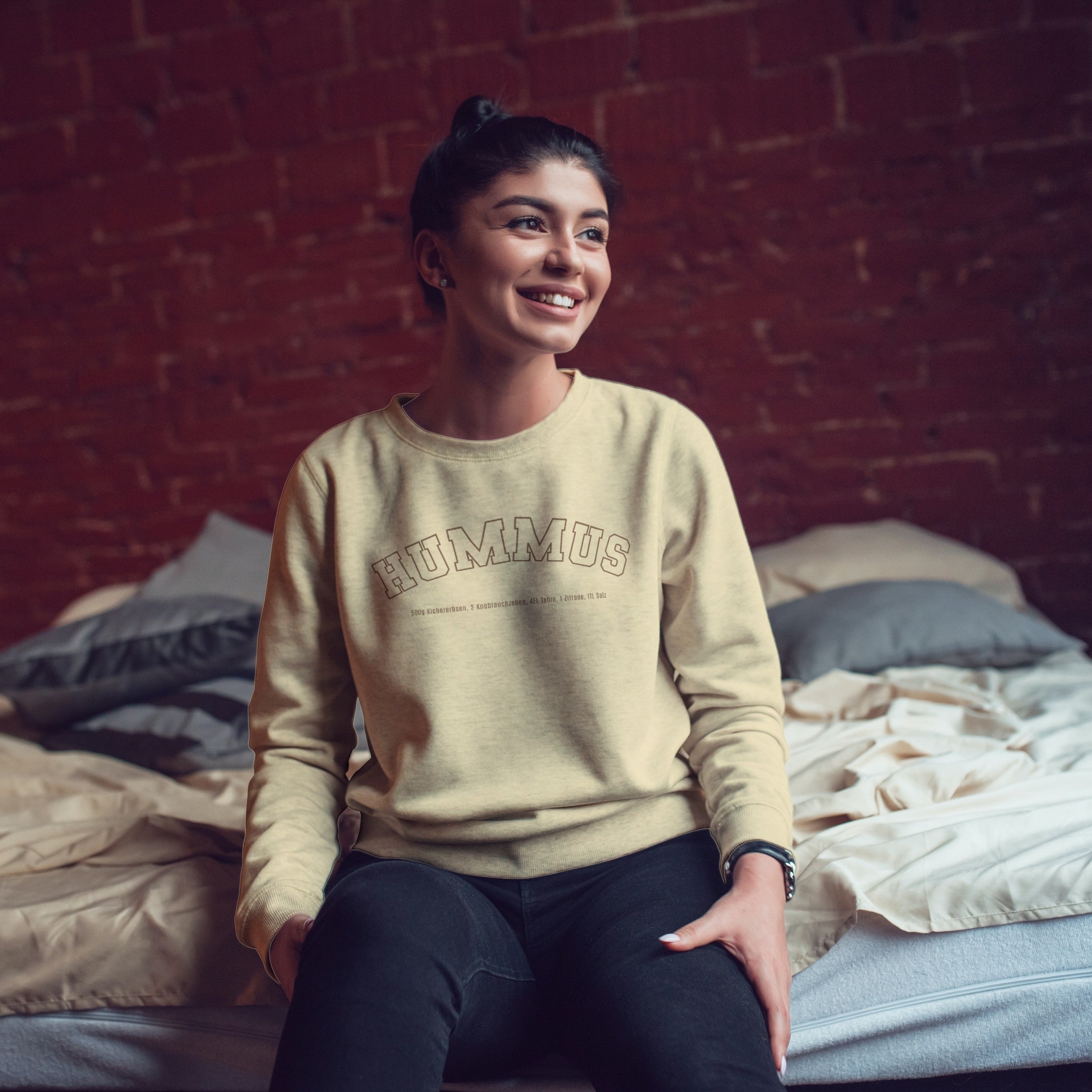 Hummus Recipe College  - Damen Sweatshirt