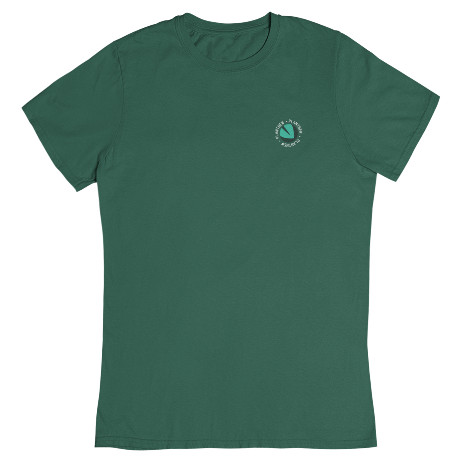Plantew Logo Single mit Rundschrift -  Damen T-Shirt