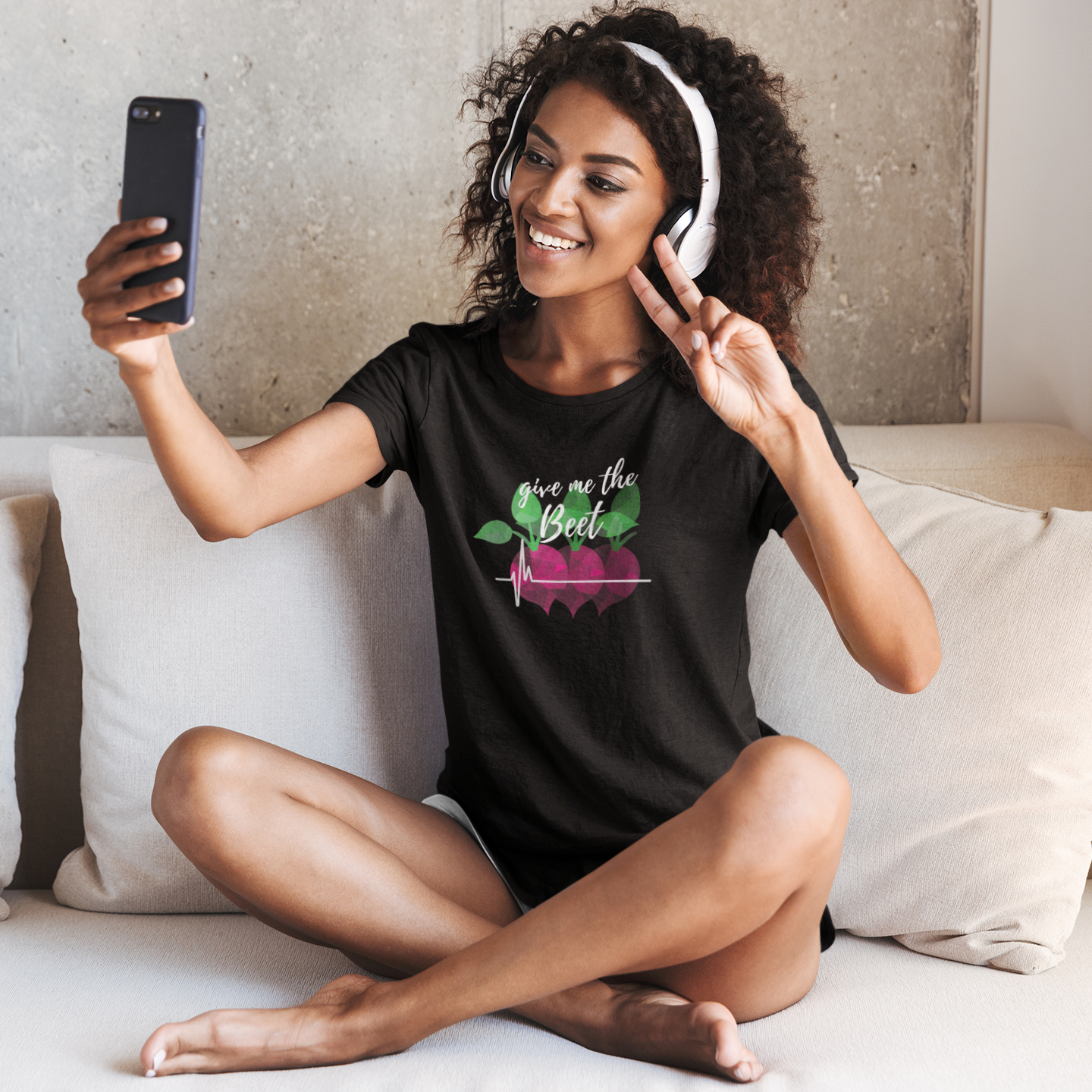 Give me the Beet - Damen T-Shirt Slim Fit