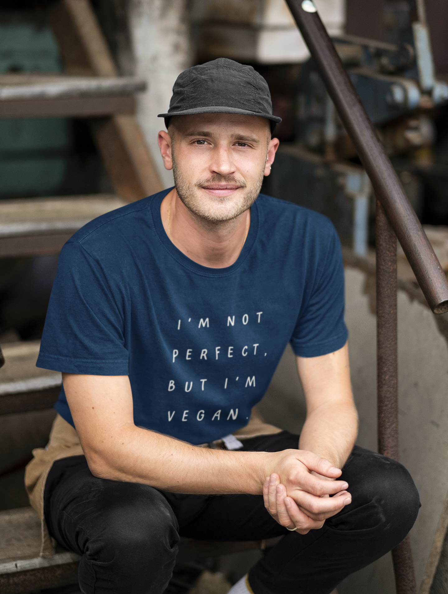 i'm not perfect, but i'm vegan -  Herren T-Shirt