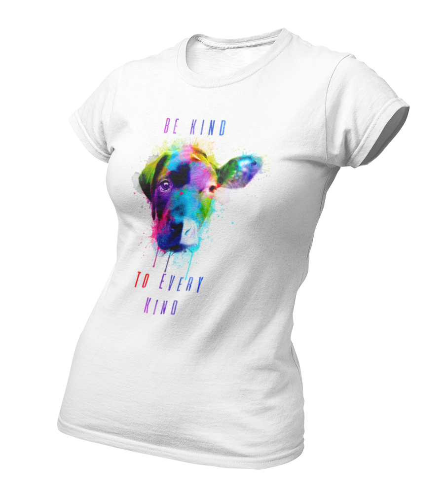 be kind to every kind Colours - Damen T-Shirt Slim Fit