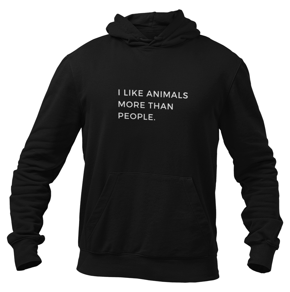i like animals more than people -  Herren Hoodie